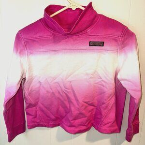 Vineyard Vines Girls Dip-Dye Surf Shep Shirt Pink Ombre - Size M (10-12)